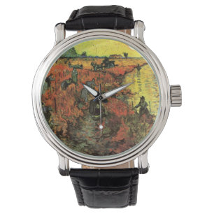 De Rode Vineyard van Vincent van Gogh Horloge