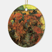 De Rode Vineyard van Vincent van Gogh Keramisch Ornament (Links)