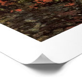 De Rode Vineyard van Vincent van Gogh. Poster (Hoek)