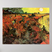 De Rode Vineyard van Vincent van Gogh Poster (Voorkant)