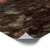 De Rode Vineyard van Vincent van Gogh. Poster (Hoek)