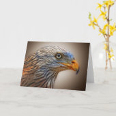 De rode Vogel van de Vlieger Kaart (Gele Bloem)