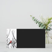 De rode vogel van Leslie Peppers (Staand voorkant)