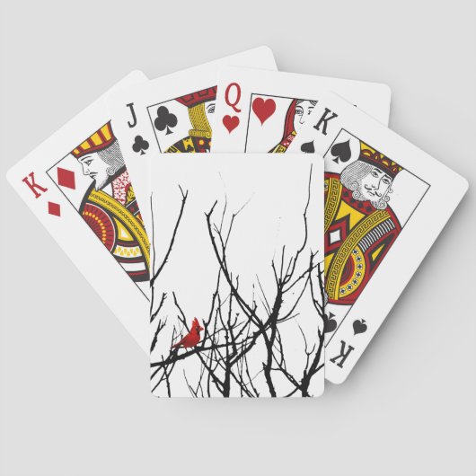 De rode vogel van Leslie Peppers Pokerkaarten (Achterkant)