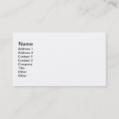 De rode vogel van Leslie Peppers Visitekaartje (Achterkant)