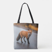 De rode vos tote bag (Achterkant)
