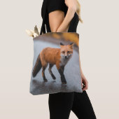 De rode vos tote bag (Dichtbij)