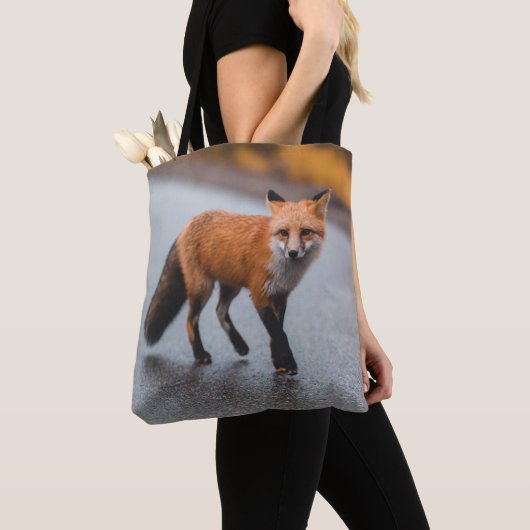 De rode vos tote bag (Dichtbij)