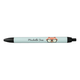 De Rode Vos van Hipster Zwarte Inkt Pen