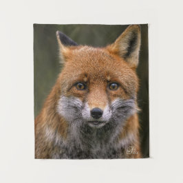 De rode vos wandkleed