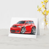 De Rode Vrachtwagen van Chevy HHR SS Kaart (Gele Bloem)