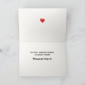 De rode Vrijwilliger van het Bedankt van het Hart (Binnen)