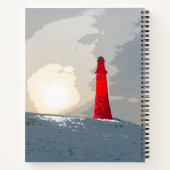 De rode vuurtoren in jouw naam notitieboek (Achterkant)