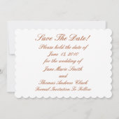 De rode Waterverf Dragonflies sparen de Datum Save The Date (Achterkant)