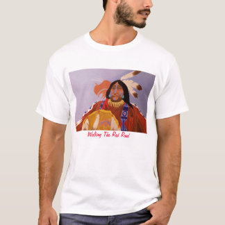 De rode weg lopen t-shirt