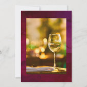 De Rode Wijn van Burgundy Plum Tasting Celebration Kaart (Achterkant)