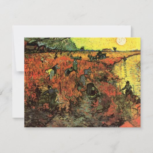 De Rode Wijngaard door Vincent van Gogh (Voorkant)