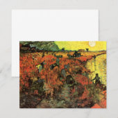 De Rode Wijngaard door Vincent van Gogh (Voorkant / Achterkant)