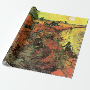 De rode wijngaard door Vincent van Gogh Cadeaupapier