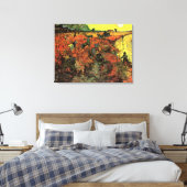 De rode wijngaard door Vincent van Gogh Canvas Afdruk (Insitu (Slaapkamer))