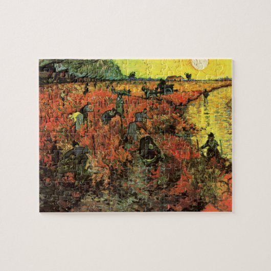 De Rode Wijngaard door Vincent van Gogh Legpuzzel (Horizontaal)