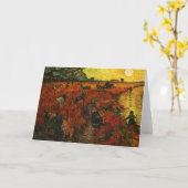 De rode wijngaard in Arles Kaart (Gele Bloem)