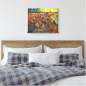 De rode wijngaard van Vincent van Gogh (1888) Canvas Afdruk (Insitu (Slaapkamer))