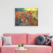 De rode wijngaard van Vincent van Gogh (1888) Canvas Afdruk (Insitu (Woonkamer))