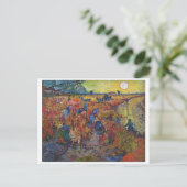 De rode wijngaard | Vincent van Gogh | Briefkaart (Staand voorkant)