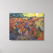 De rode wijngaard | Vincent van Gogh | Canvas Afdruk (Voorkant)