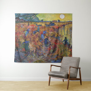 De rode wijngaard   Vincent van Gogh   Wandkleed