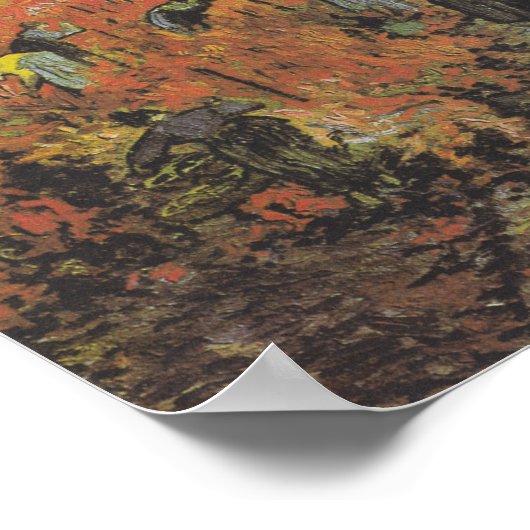 De rode wijnwerf van Van Gogh - Poster (Hoek)