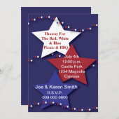 De Rode, Witte, Blauwe Uitnodiging van de Staren (Voorkant / Achterkant)