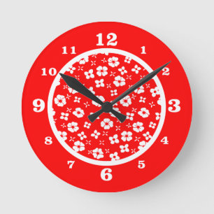 De rode Witte Bloemen van n Ronde Klok