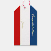 De rode witte en blauwe cadeau Labels Cadeaulabel (Voorkant)