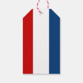 De rode witte en blauwe cadeau Labels Cadeaulabel (Achterkant)