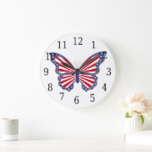 De rode Witte en Blauwe Ronde klok van de Vlinder (Huis)