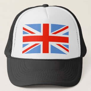 De rode Witte en Blauwe Vlag van Union Jack het UK Trucker Pet