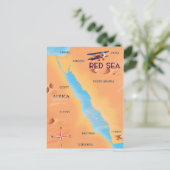De Rode Zee Reisgids Briefkaart (Staand voorkant)