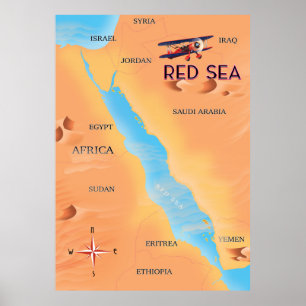 De Rode Zee Reisgids Poster