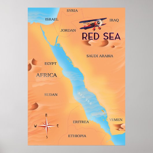 De Rode Zee Reisgids Poster (Voorkant)