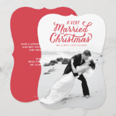 De rode zeer Gehuwde Kaart van de Foto van het Pas (Voorkant / Achterkant)