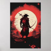 De Rode Zon, een symbool van Epic Warrior in het J Poster (Voorkant)