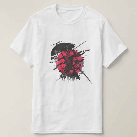 De Rode Zon Krijger T-shirts (Design voorkant)
