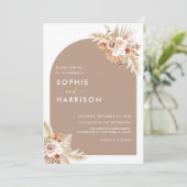 de rode zonnepannen zijn overal in één bruiloft kaart (Staand voorkant)