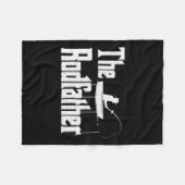 De Rodfather Funny Vist papa Gift Fleece Deken (Voorkant (Horizontaal))