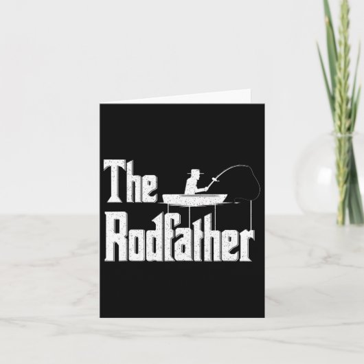 De Rodfather Funny Vist papa Gift Kaart (Voorkant)
