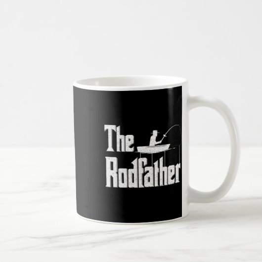 De Rodfather Funny Vist papa Gift Koffiemok (Rechts)
