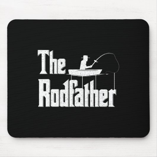 De Rodfather Funny Vist papa Gift Muismat (Voorkant)