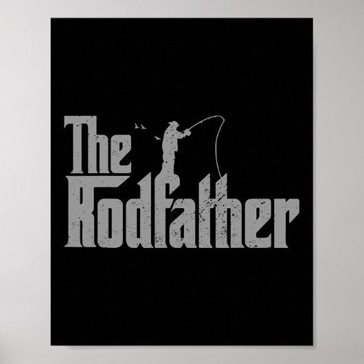 De Rodfather Grappige Visliefhebber Staaf Vis Vade Poster (Voorkant)